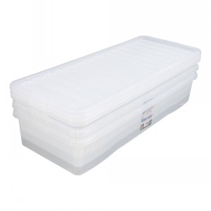 Wham Crystal Plastic Storage Box & Lid Size 15 (55 Litre)